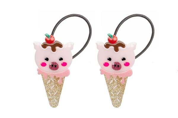 Pig Pink Ice Cream Ponytail