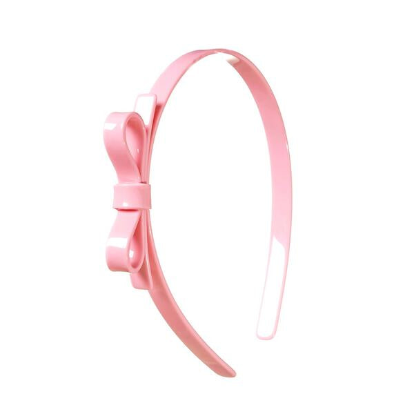 Thin Bow Headband Light Pink