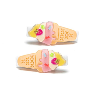 Melting Ice Cream Pastel Colors Hair Clip -SUM