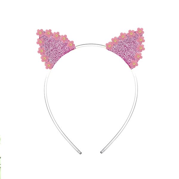 Daisy Cat Ears Pink Gold Headband HAL