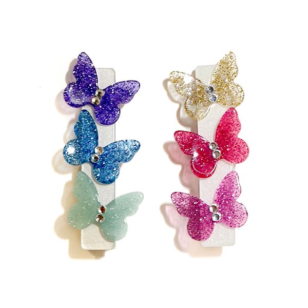 Butterflies Glitter Bliss Hair Clips