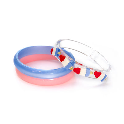 Popsicle Red Blue Bangles
