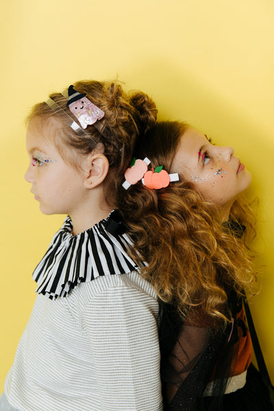 Pumpkins Orange Hair Clips HAL