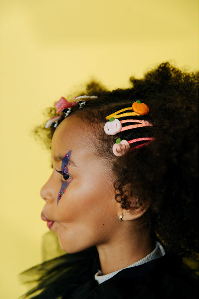 Pumpkin Trio Orange Pink Snap Clips HAL