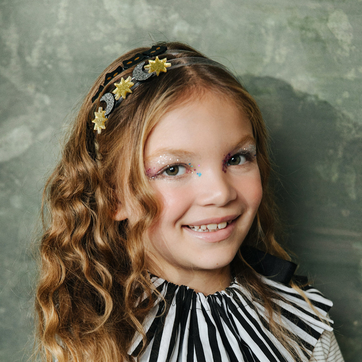 Celestial Glitter Star & Moon Headband