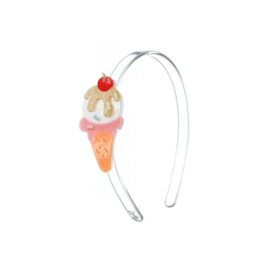 Ice Cream Glitter Gold Headband -SUM