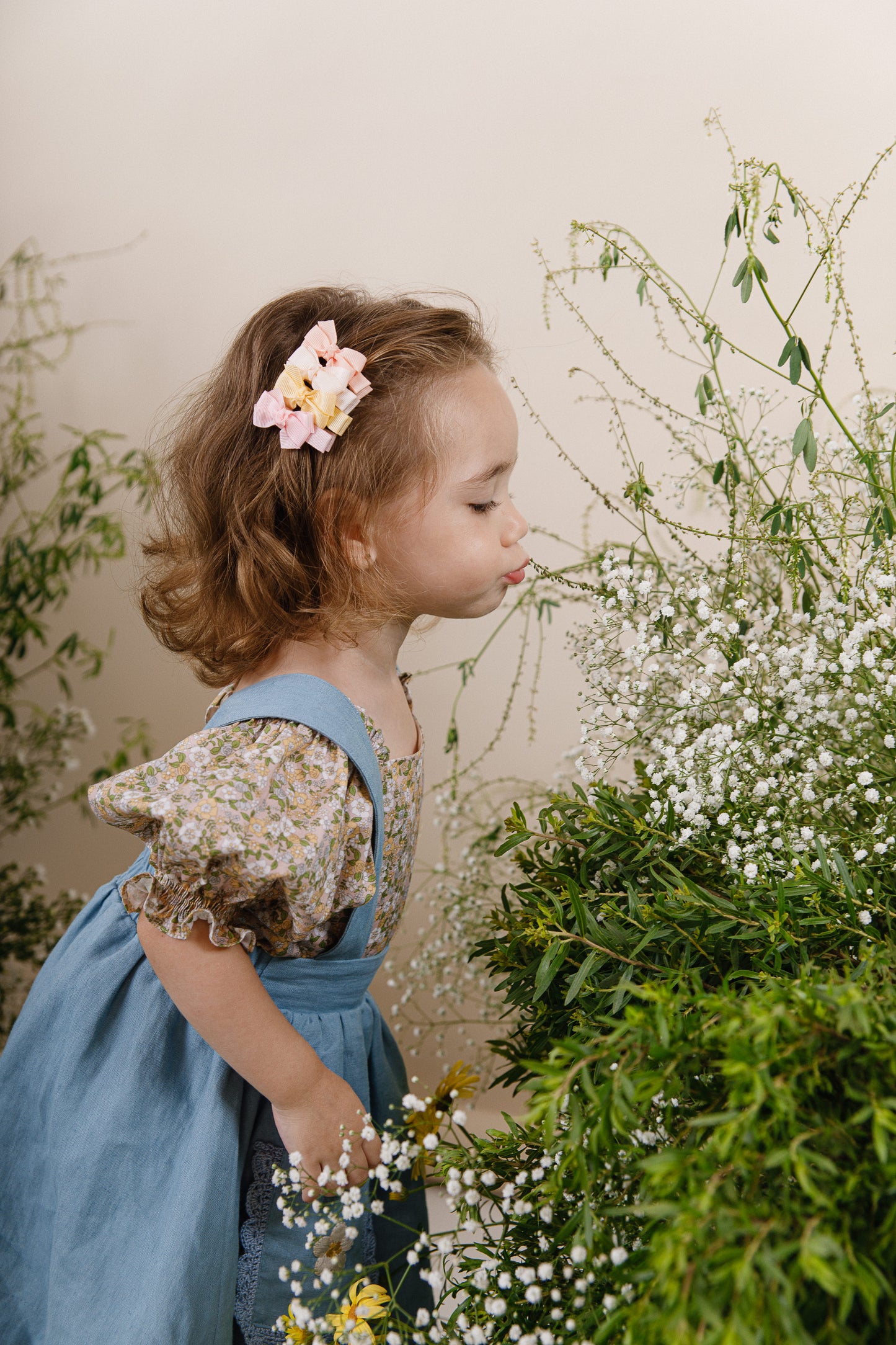 Little Bows Pink Pastel Shades Hair Clips