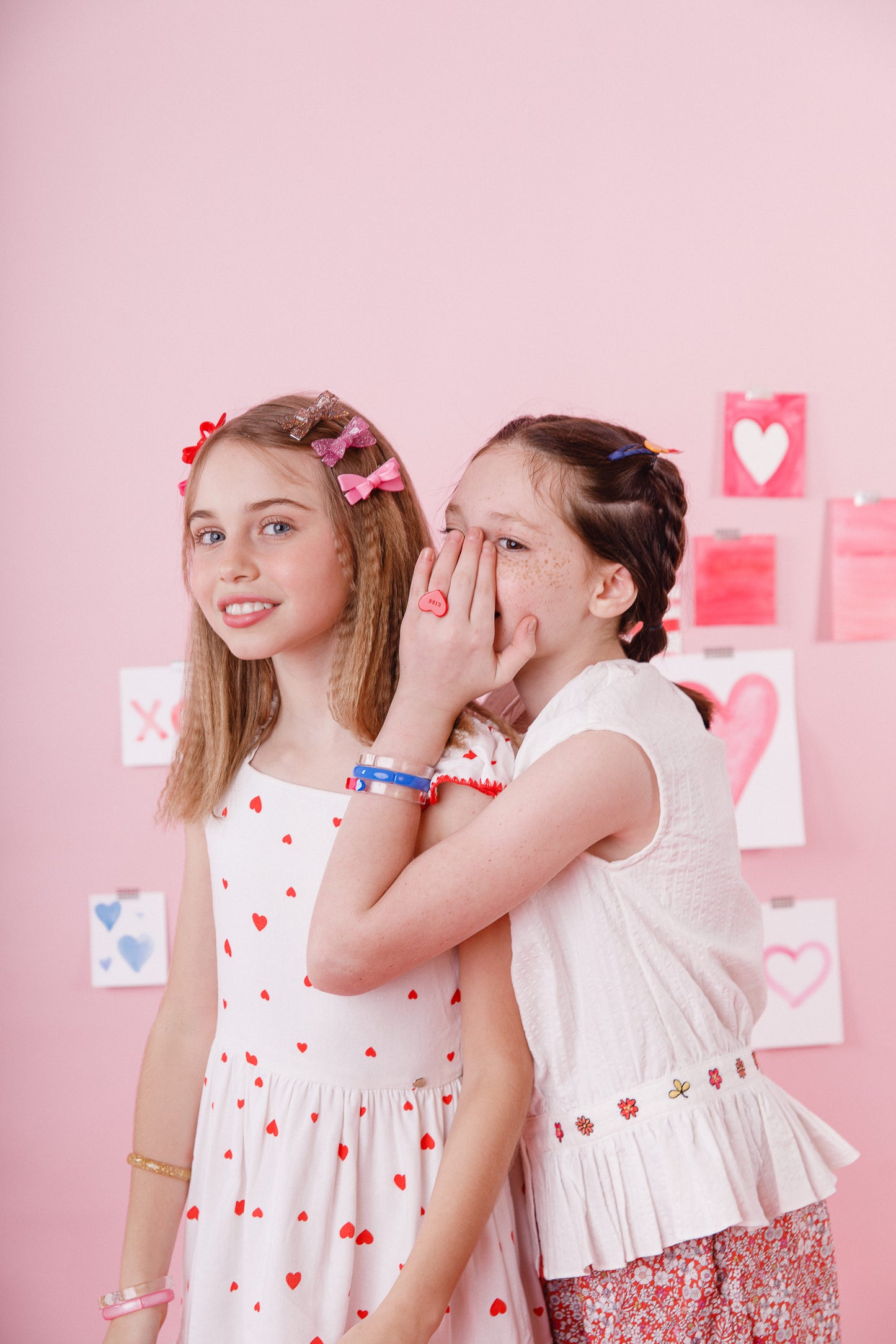Bows Pink Shades Hair Clips