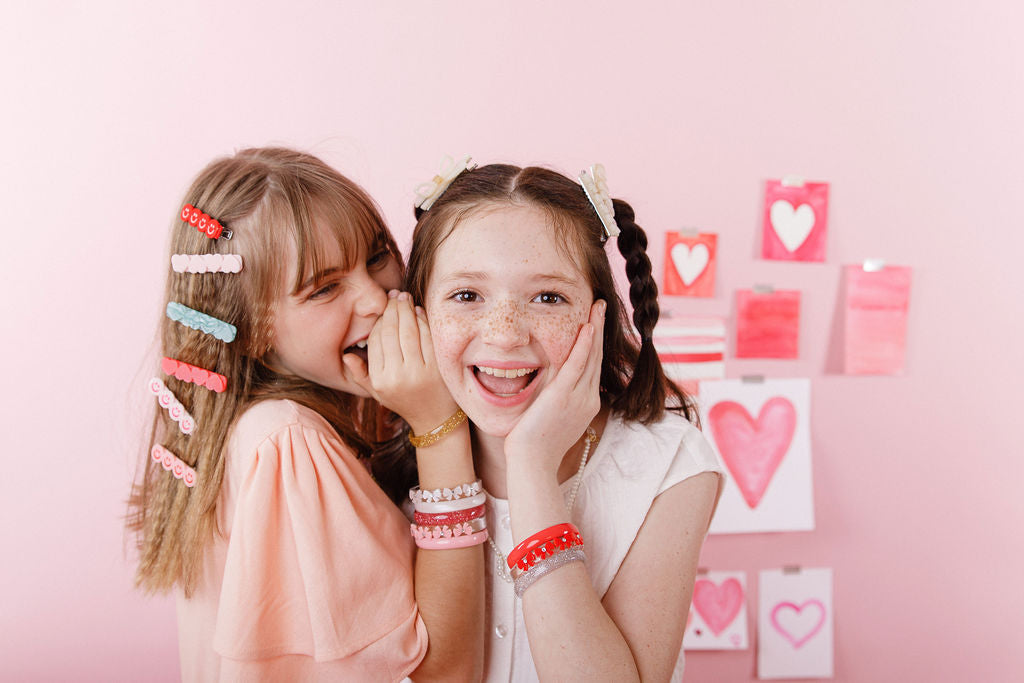 VAL25 Bows Vintage Pink Bangles