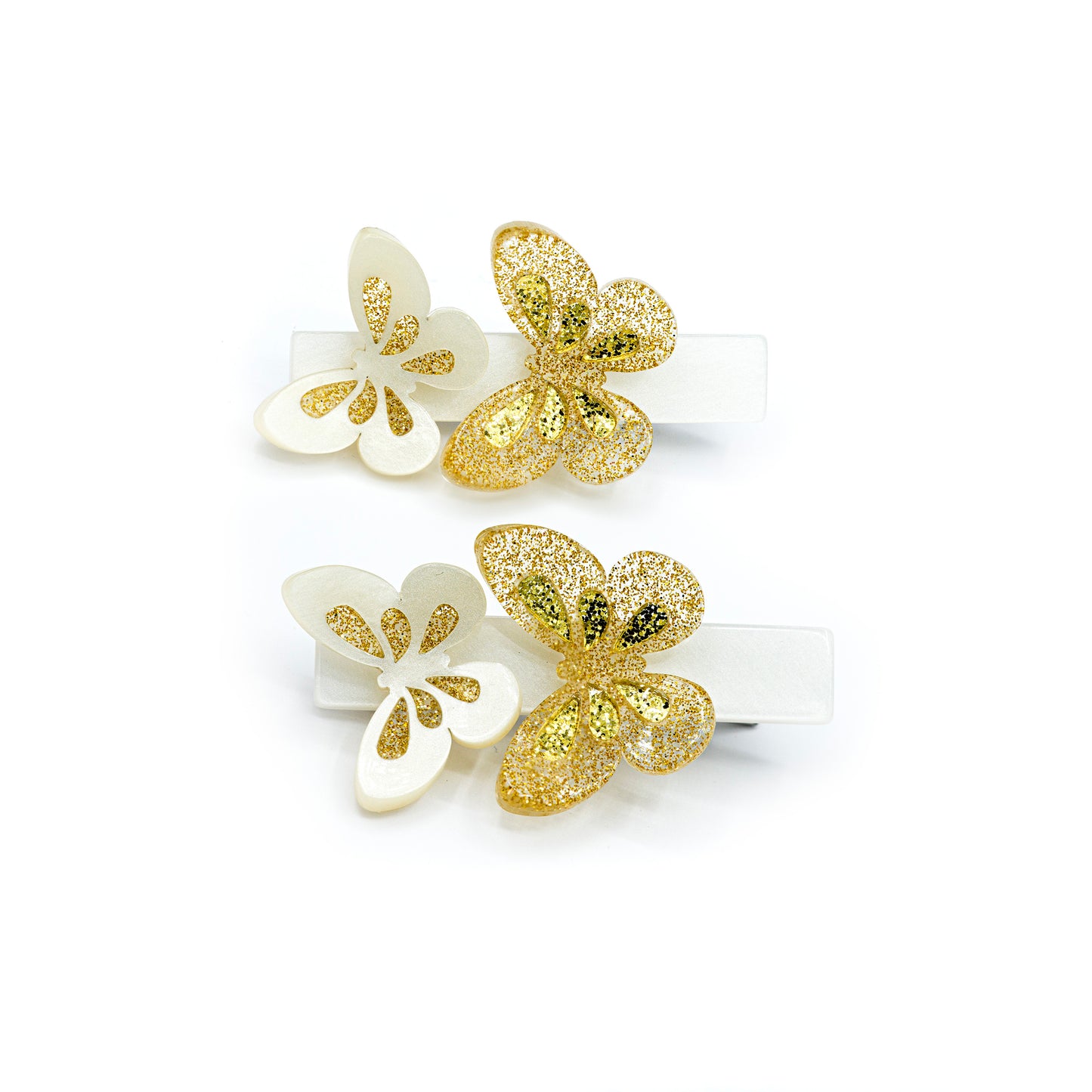 Butterfly Gold Hair Clips -SPR
