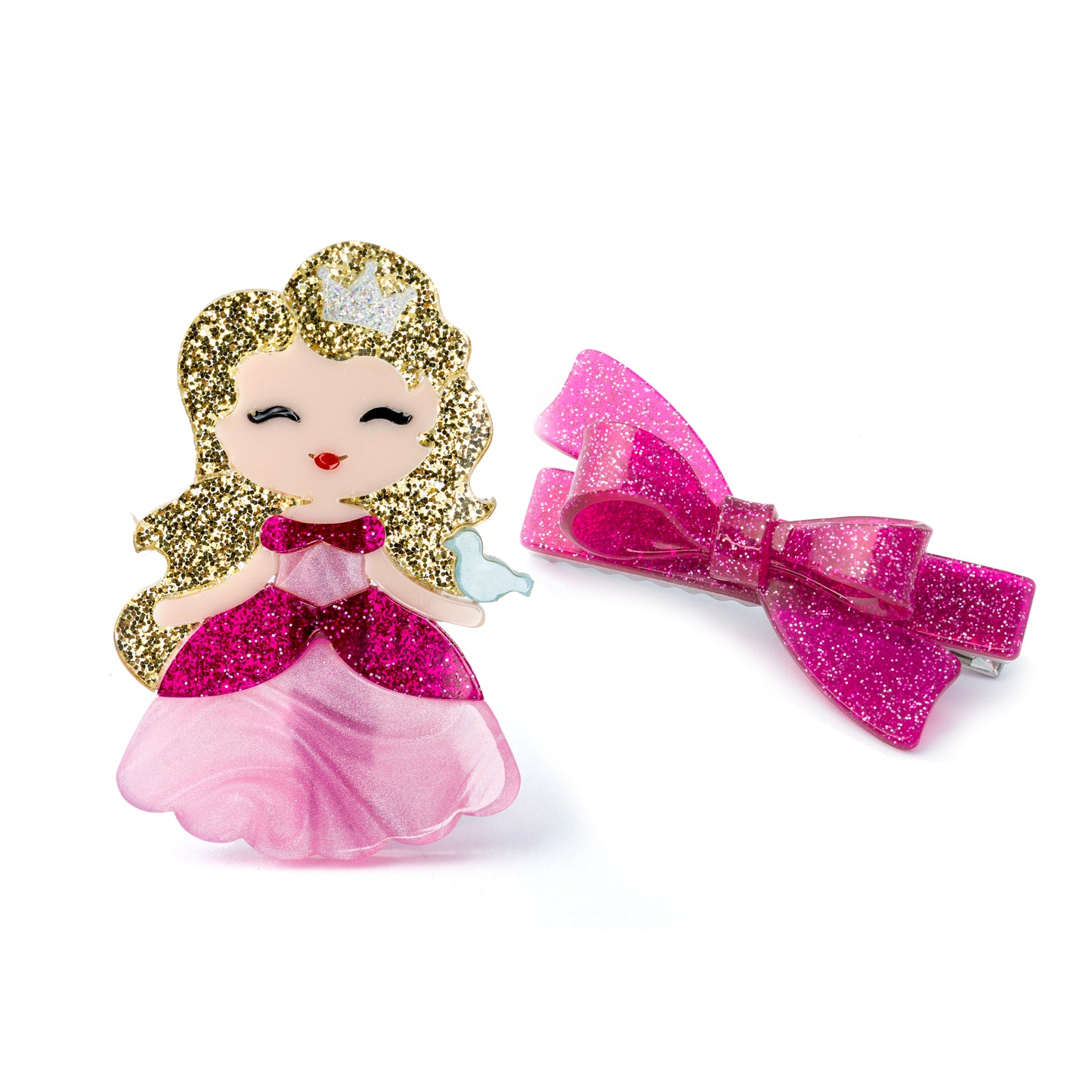 Cute Doll Pink Dress & Pink Bow