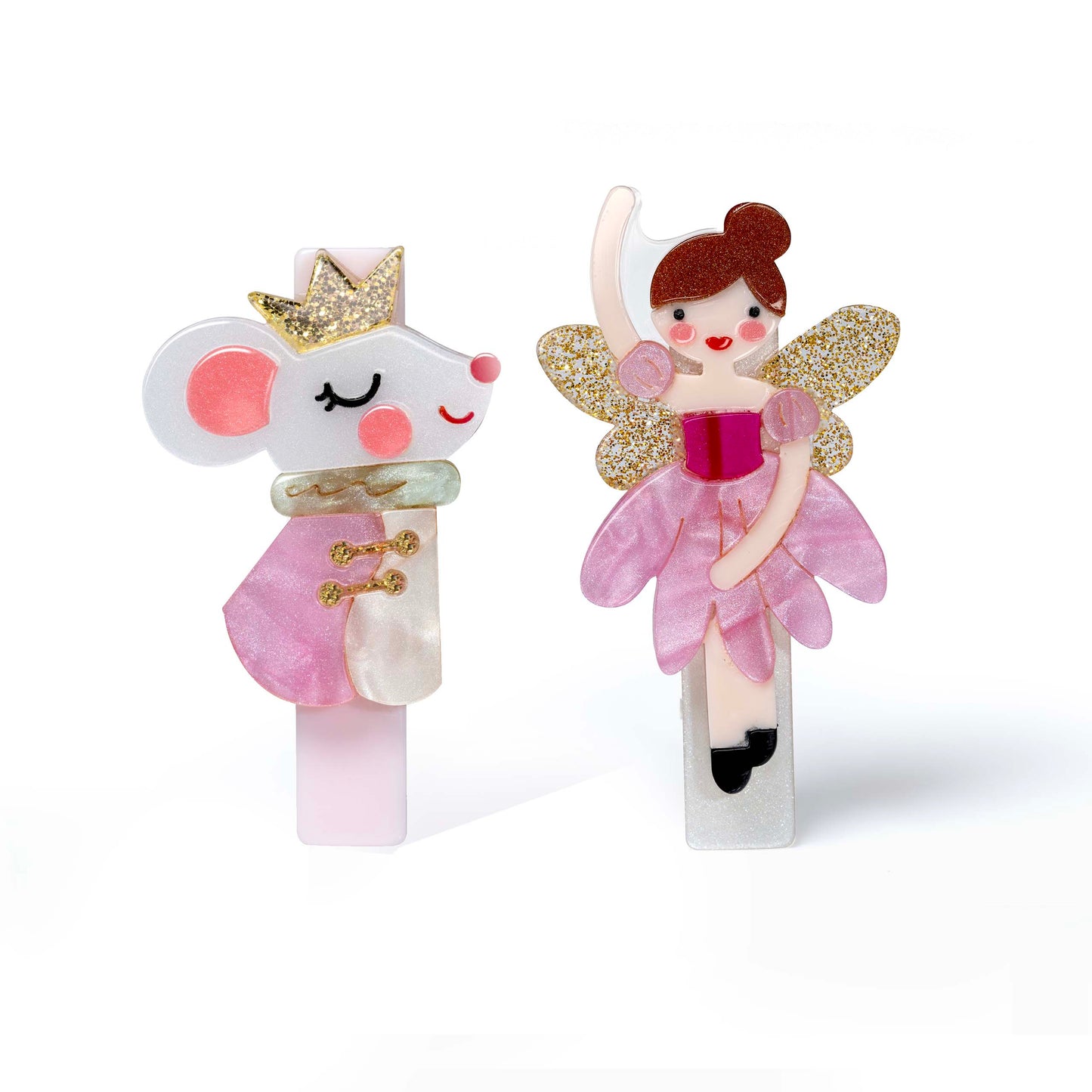 HOL25- Mouse Ballerina Hair Clips
