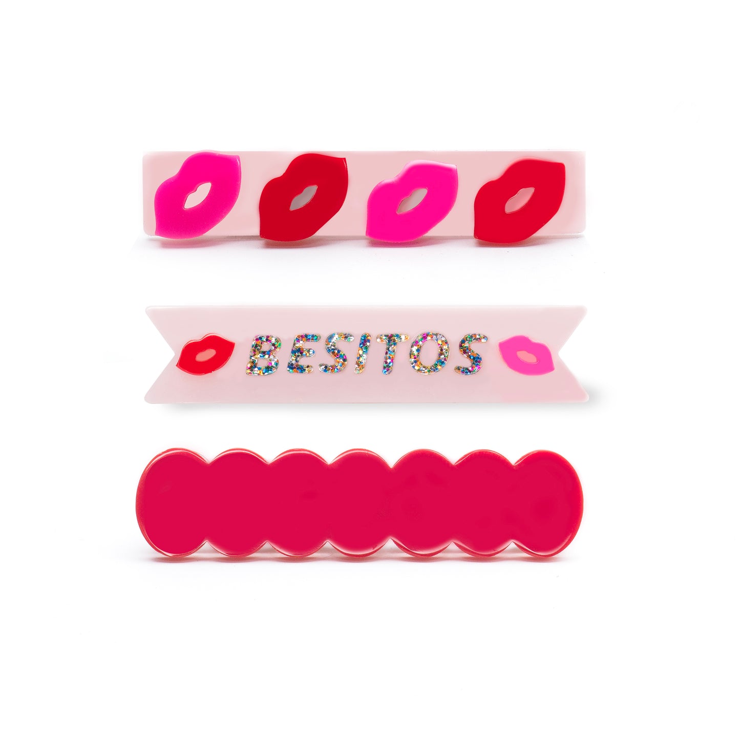 Kisses Besitos Hair Clips -VAL24