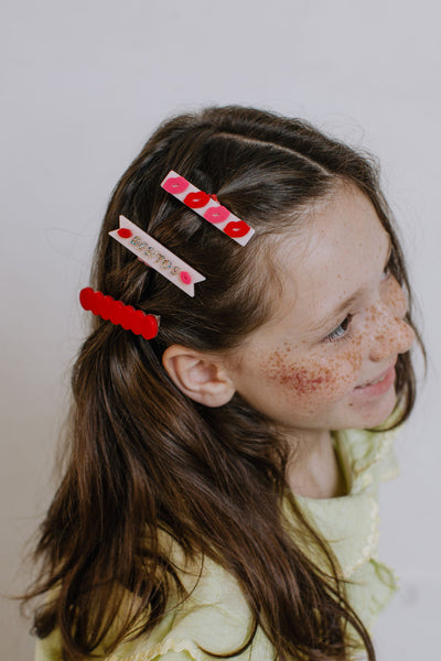 Kisses Besitos Hair Clips -VAL