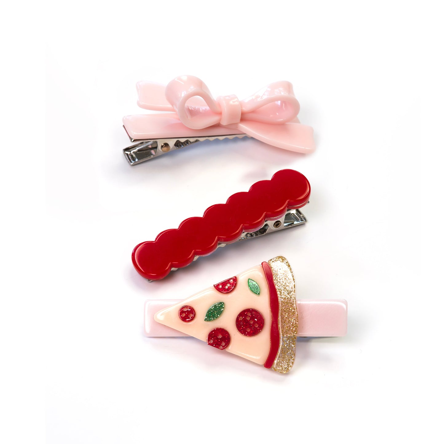 Pizza Trio Hair Clips -BTS