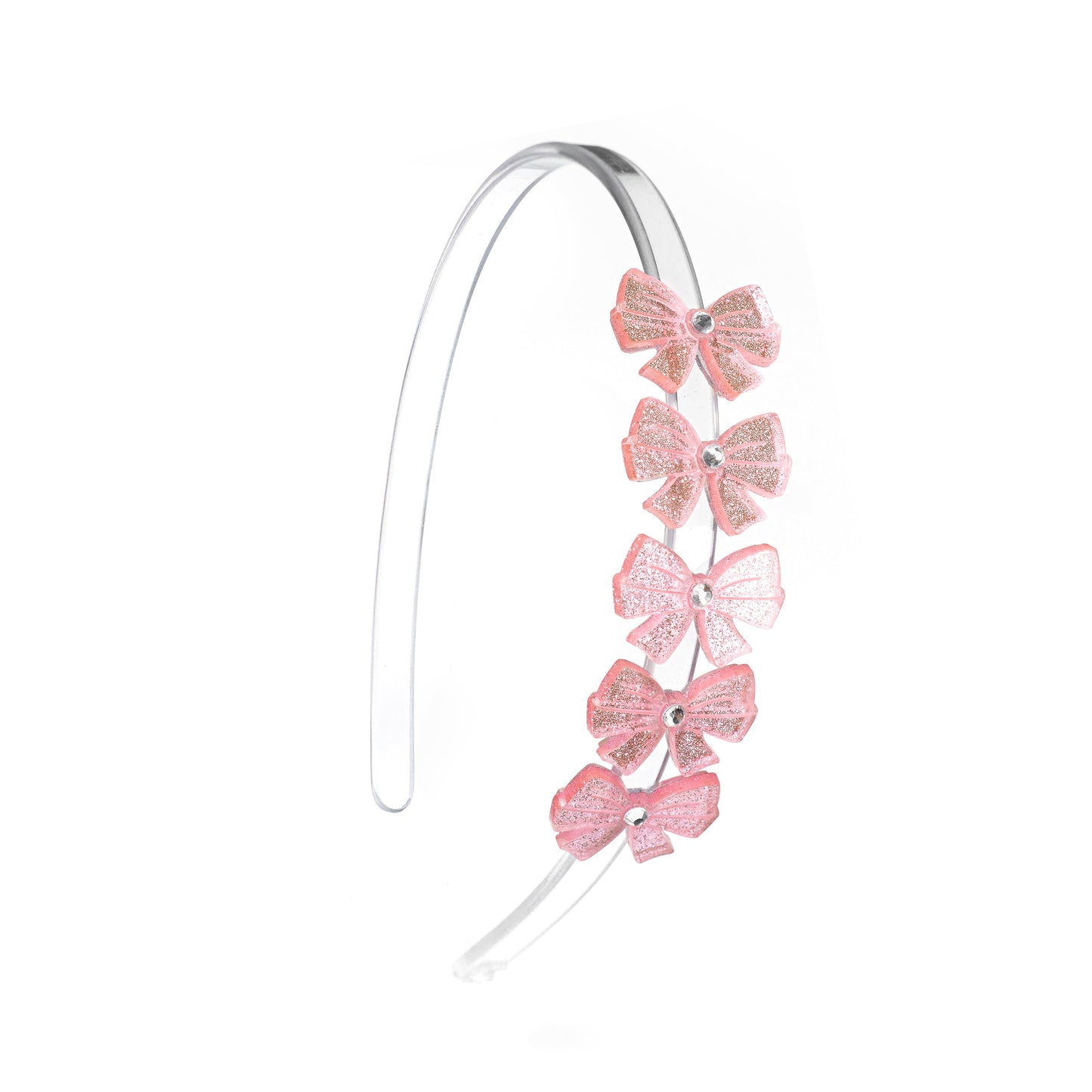 Bows Glitter Pink Headband
