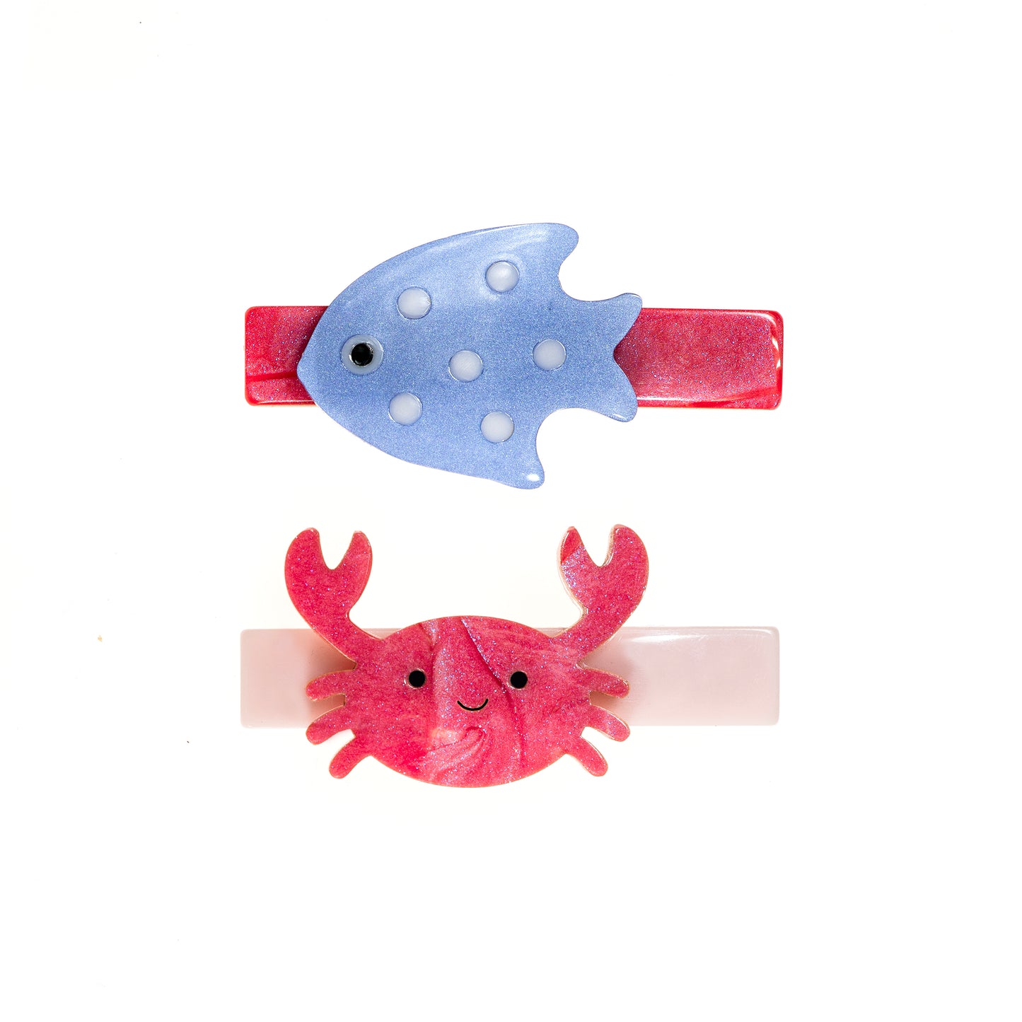 Ocean Friends Crab Hair Clips -SUM - Lilies & Roses NY