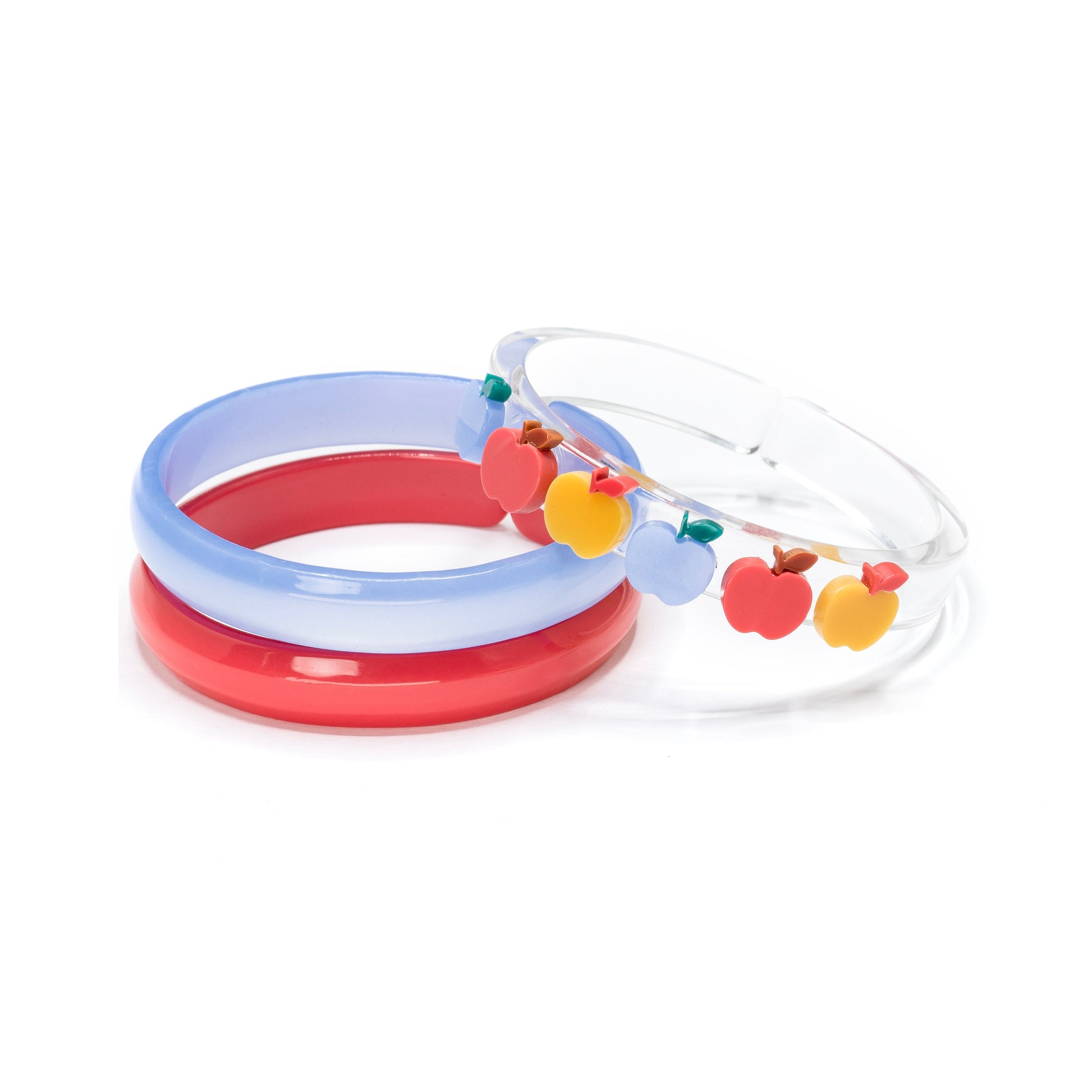 Apple Red Yellow Blue Bangles