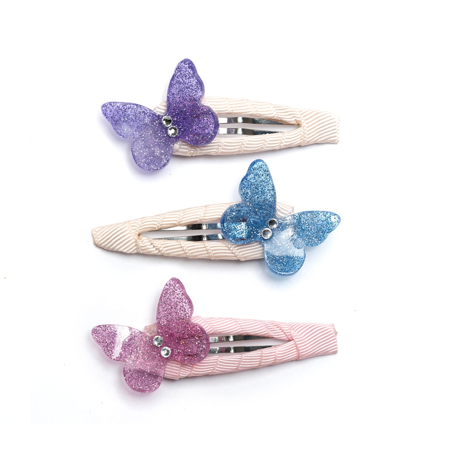 Butterflies Glitter Snap Clips -SPR