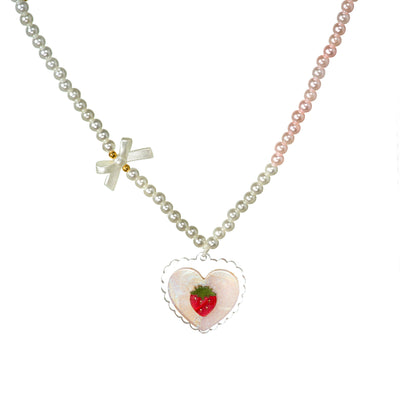 Strawberry Pearl Necklace