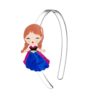 Cute Doll Dark Blue Dress Headband - Lilies & Roses NY