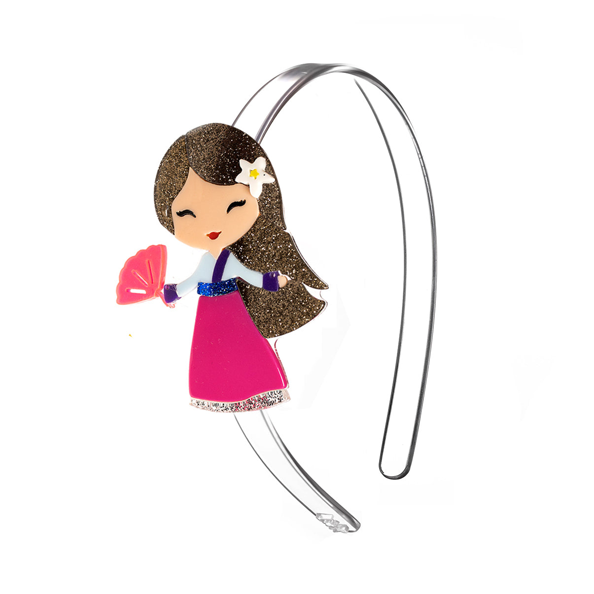 Cute Doll Dark Pink Dress Headband - Lilies & Roses NY