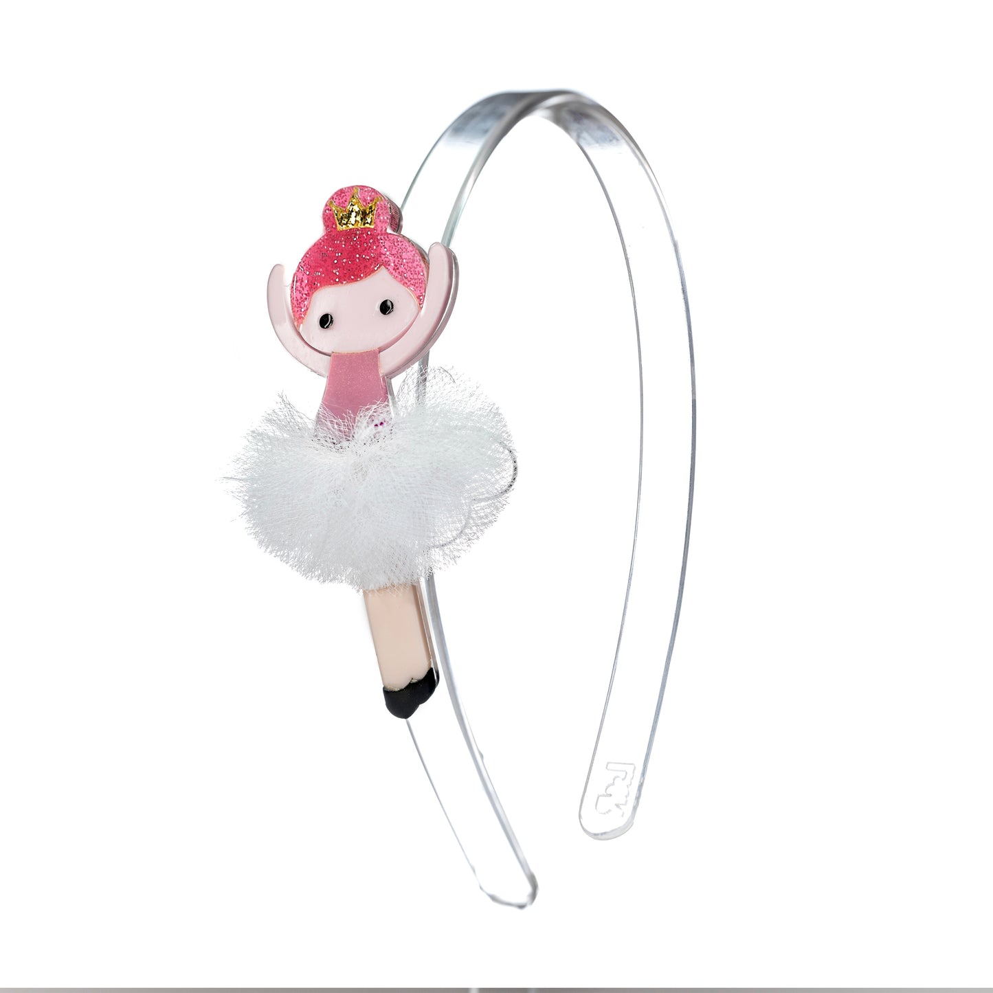 Ballerina Heart White Tutu Headband