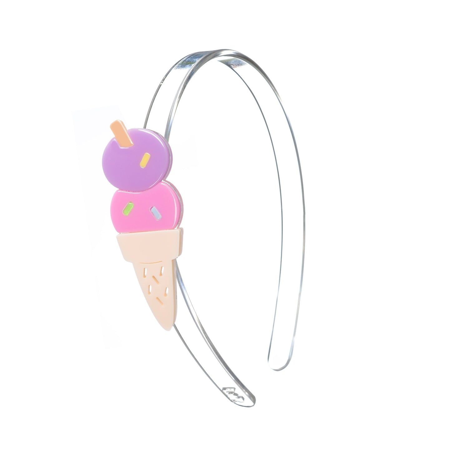 Ice Cream Double Scoop Pink Purple Headband