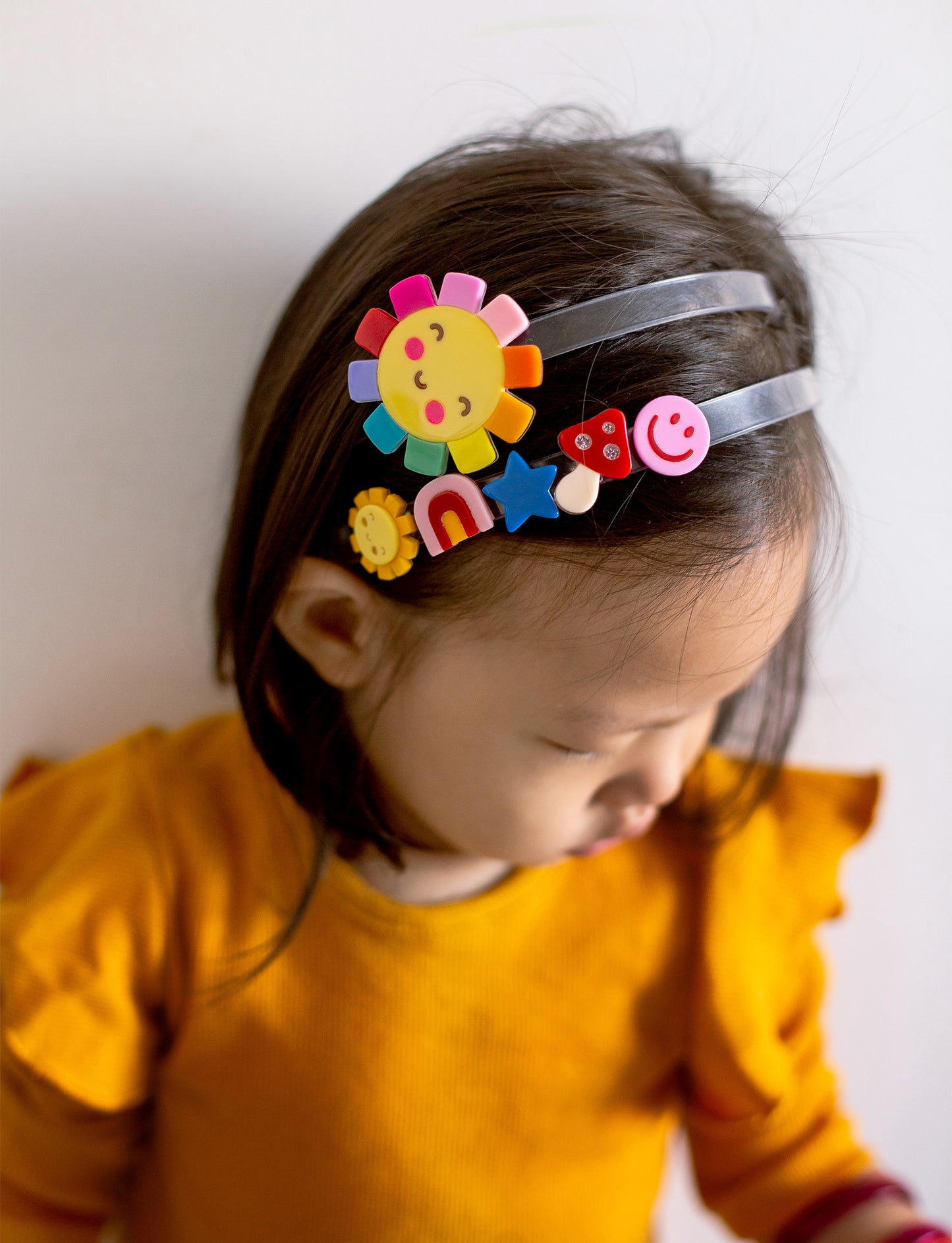 Be Happy Colorful Icons Headband - SUM23