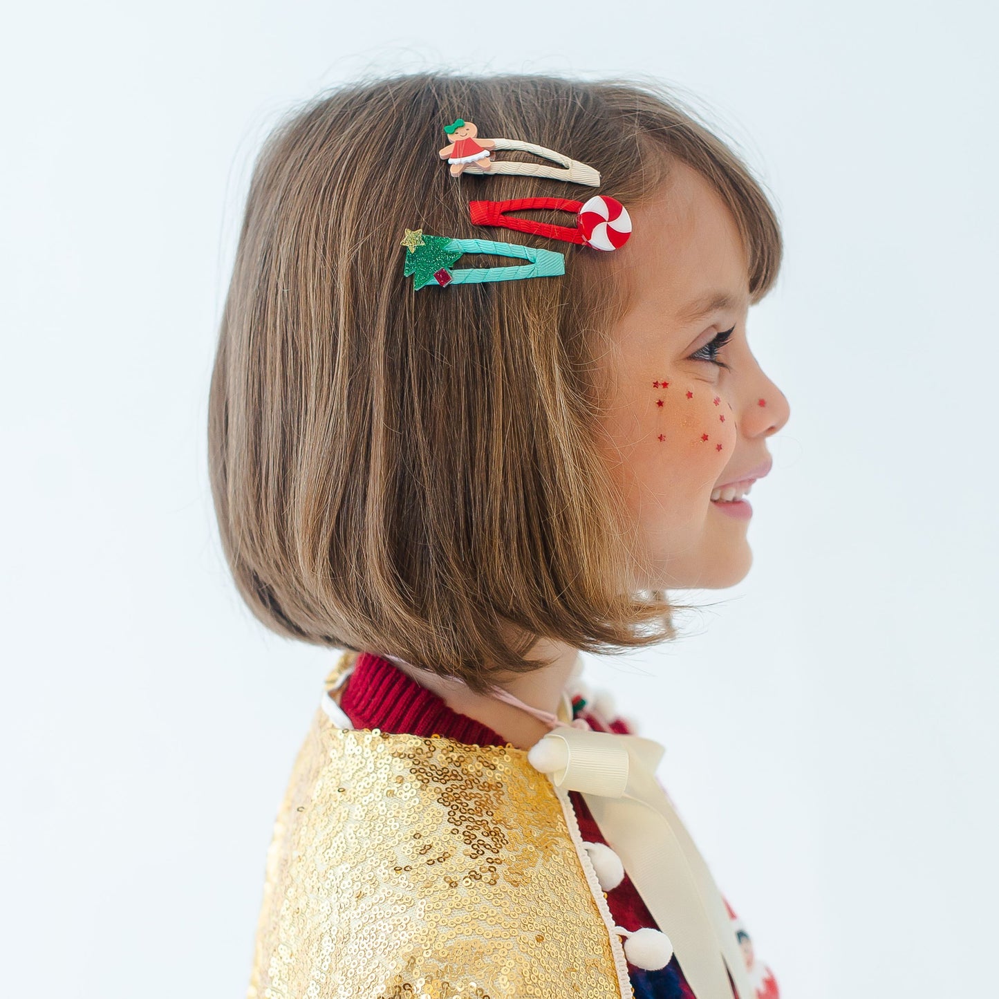 Tree Candy Gingerbread Snap Clips HOL