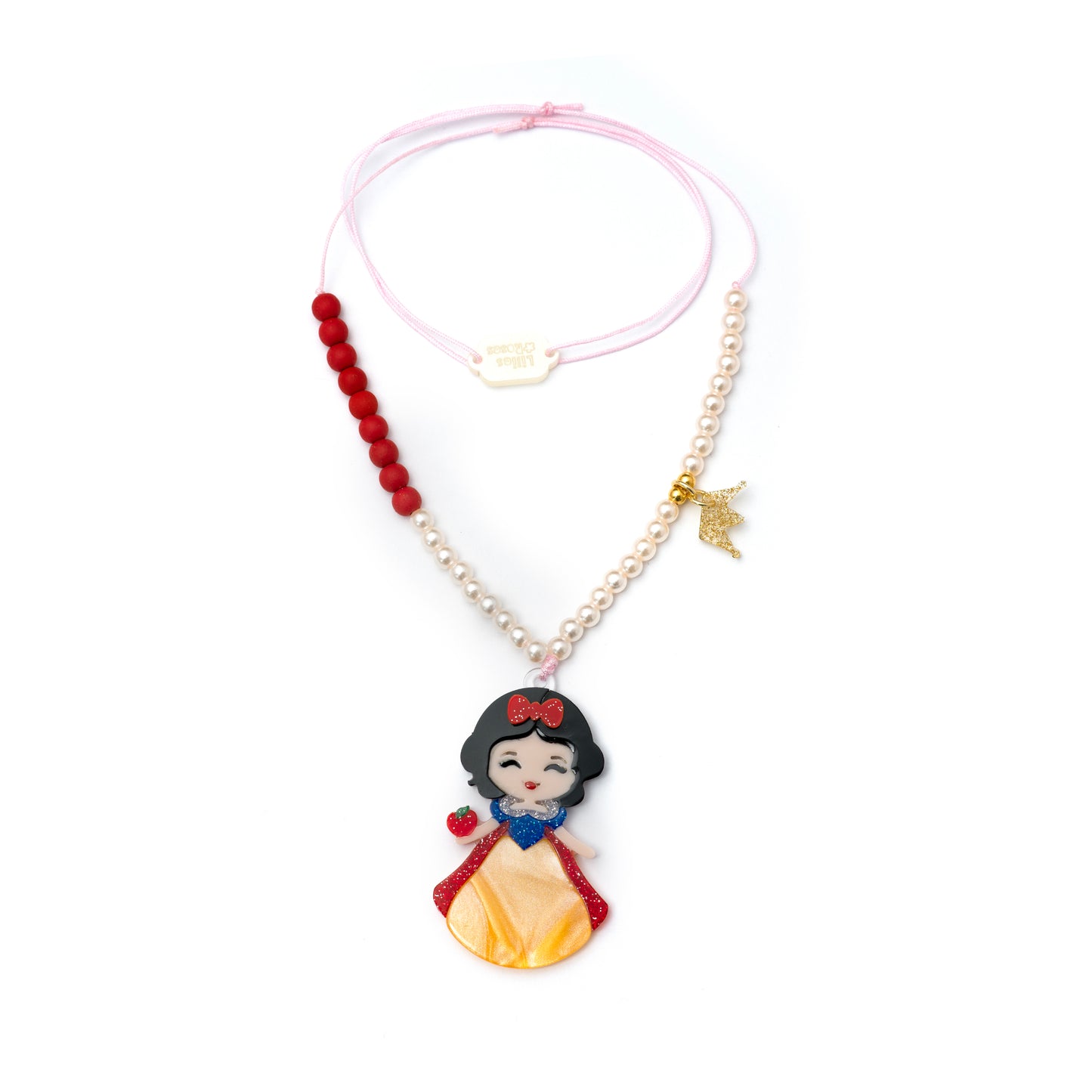 Cute Doll Vibrant Dress Necklace - Lilies & Roses NY