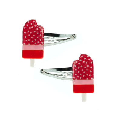 Colorful Fabric Popsicle Snap Clips