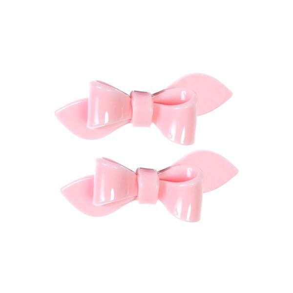Rosane Bow Solid Colors Snap Clips -