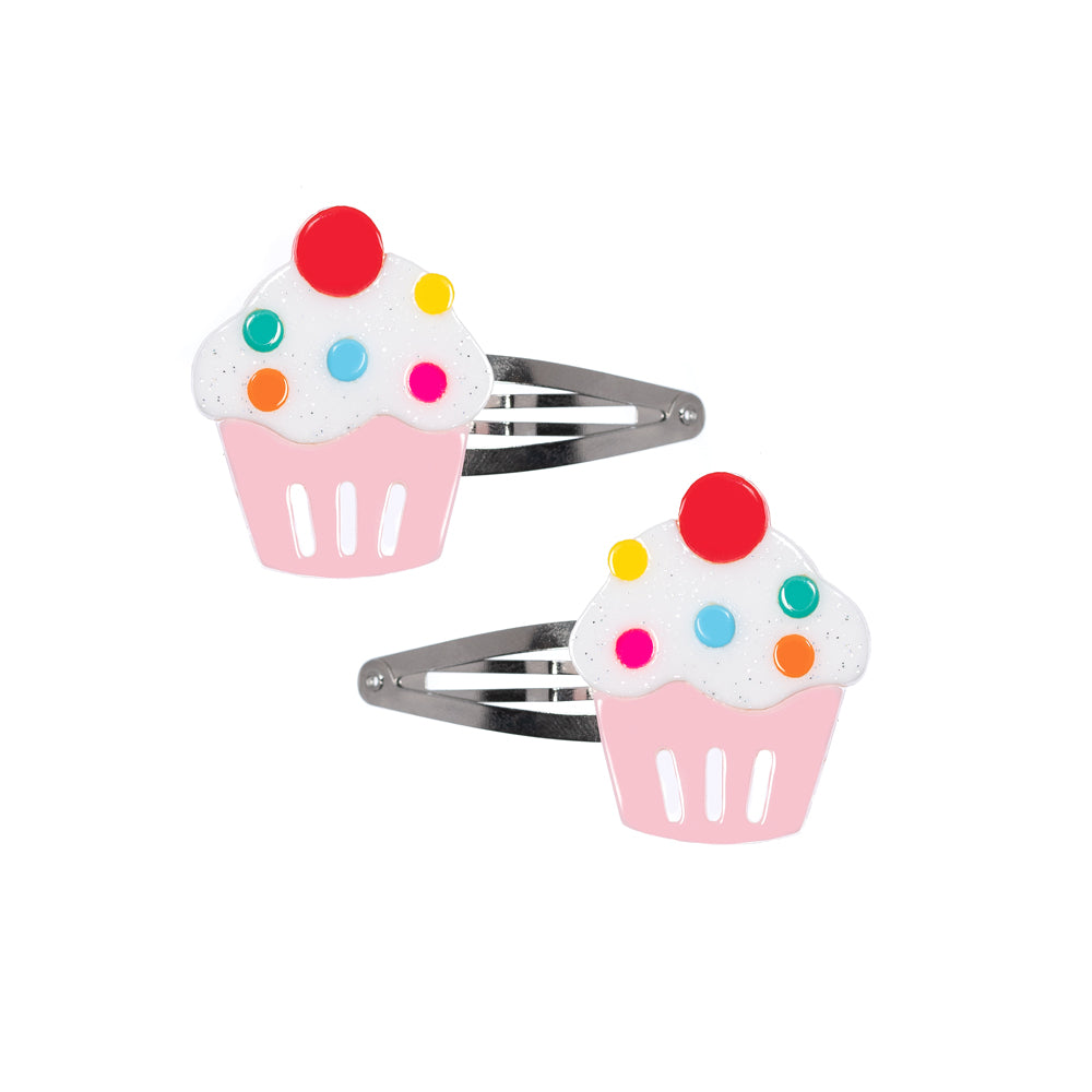 Cupcake Snap Clips - Lilies & Roses NY