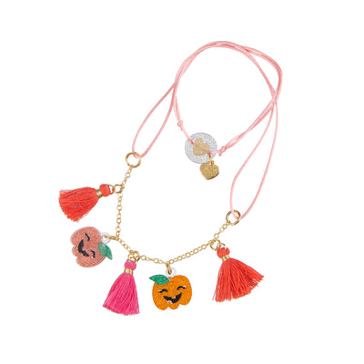 Pumpkin Halloween necklace - Lilies & Roses NY