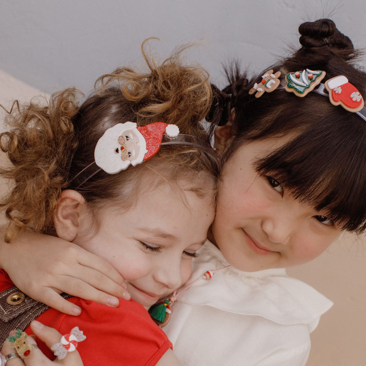 Cheerful Santa Headband -HOL - Lilies & Roses NY