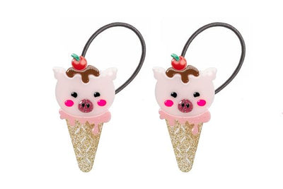 Pig Pink Ice Cream Ponytail