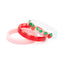 Strawberry Pearlized Red Checkered Bangles (Set of 3)