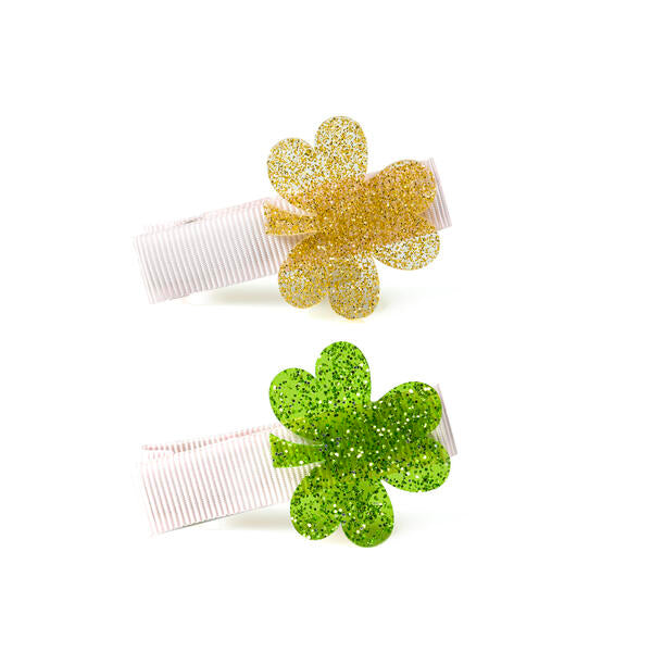 SPR- Lucky Shamrocks Hair Clips