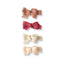 Bows Pink Earthy Shades Set of 4 Baby Hair Clips