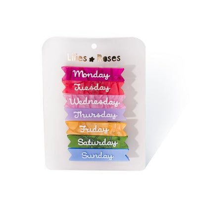 BTS25 - Days Of The Week Pastel Hair Clips
