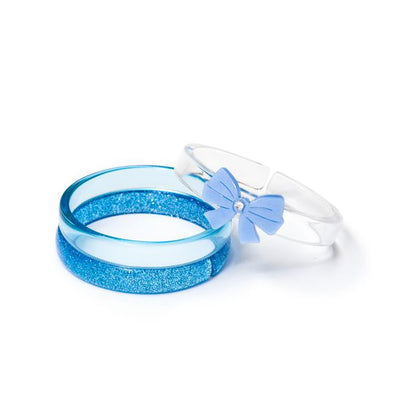BTS25 - Bow Blue Bangles