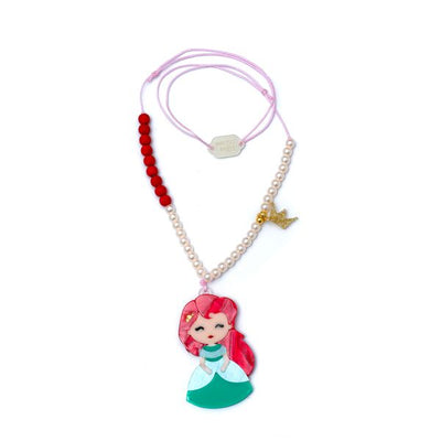 Cute Doll Red Hair Necklace -  Lilies & Roses NY