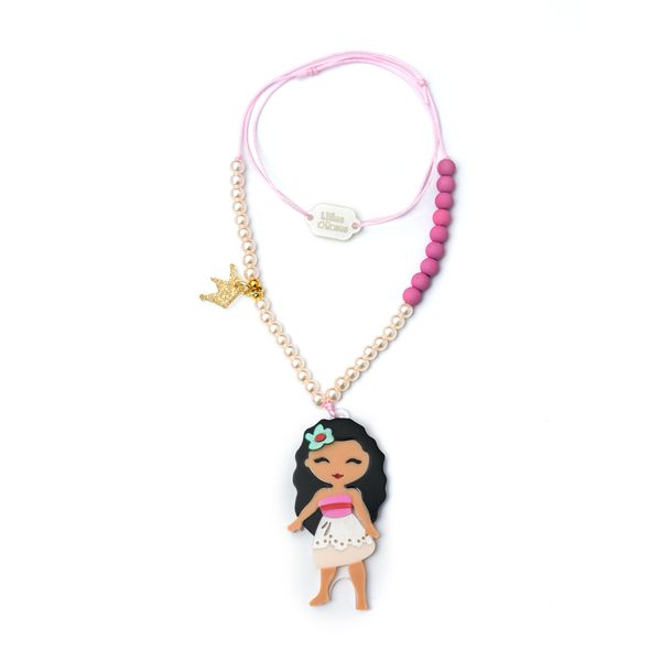 Cute Doll Flower Hair With Necklace
