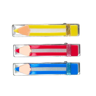 Color Pencils Trio Hair Clips -BTS