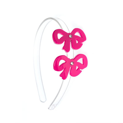 Bows Fancy Double Pink Headband
