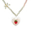 Sweetheart Strawberry Shimmer Necklace -VAL