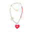 Sweetheart Bow Pearl Necklace -VAL
