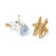 Dreidel Star Glitter Hair Claws