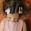 Ghost Off White & Broom Pearlized Hair Clips -HAL -  Lilies & Roses NY